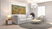 Original Abstract Wall Art Painting modern fine art Home Decor Jackson Pollock Style on Canvas - Luxurious Strings 27