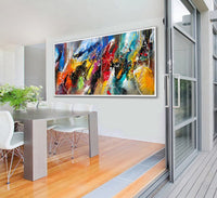 Large Original Abstract Painting modern fine Art Home Decor Jackson Pollock Style on Canvas - Abstract 1
