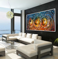 Original Abstract Wall Art Painting modern fine art Home Decor Jackson Pollock Style on Canvas - Luxurious Strings 25