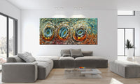 Original Abstract Wall Art Painting modern fine art Home Decor Jackson Pollock Style on Canvas - Luxurious Strings 28
