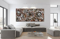 Large Original Abstract Painting modern fine Art Home Decor Jackson Pollock Style on Canvas - Luxurious Strings 13