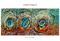 Original Abstract Wall Art Painting modern fine art Home Decor Jackson Pollock Style on Canvas - Luxurious Strings 28