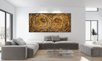 Original Abstract Wall Art Painting modern fine art Home Decor Jackson Pollock Style on Canvas - Luxurious Strings 26