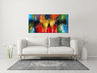 Large Original Abstract Painting modern fine Art Home Decor Jackson Pollock Style on Canvas - Abstract 2