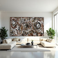 Large Original Abstract Painting modern fine Art Home Decor Jackson Pollock Style on Canvas - Abstract 2