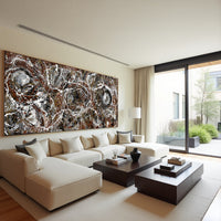 Large Original Abstract Painting modern fine Art Home Decor Jackson Pollock Style on Canvas - Abstract 2