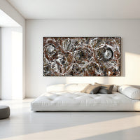 Large Original Abstract Painting modern fine Art Home Decor Jackson Pollock Style on Canvas - Abstract 2