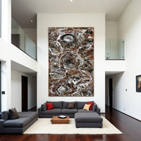 Large Original Abstract Painting modern fine Art Home Decor Jackson Pollock Style on Canvas - Abstract 2