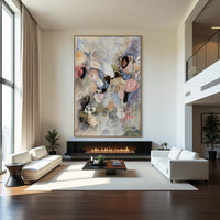 Abstract Floral Painting Soft Pastel