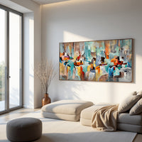 Bold Colorful Abstract Painting on Canvas – Original Hand-Painted Statement Wall Art