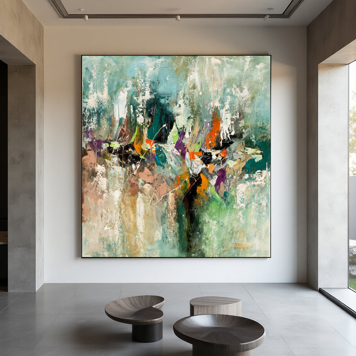 Bold Abstract Painting – Colorful Expressionist Modern Wall Art