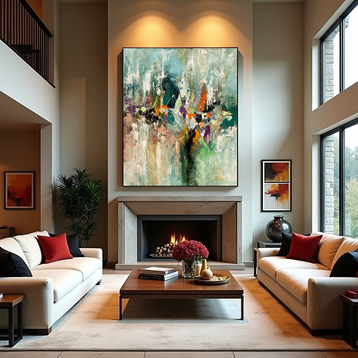 Bold Abstract Painting – Colorful Expressionist Modern Wall Art