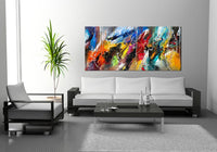 Large Original Abstract Painting modern fine Art Home Decor Jackson Pollock Style on Canvas - Abstract 1