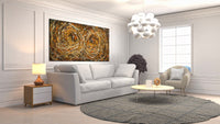 Original Abstract Wall Art Painting modern fine art Home Decor Jackson Pollock Style on Canvas - Luxurious Strings 26