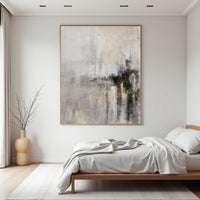 Neutral Textured Abstract Painting on Canvas