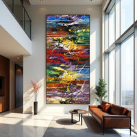 Abstract Painting on Canvas – Original Hand-Painted Modern Wall Art