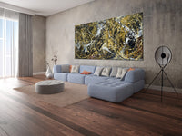 Original Abstract Wall Art Painting modern fine art Home Decor Jackson Pollock Style on Canvas - Luxurious Strings 24