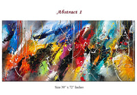 Large Original Abstract Painting modern fine Art Home Decor Jackson Pollock Style on Canvas - Abstract 1