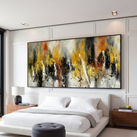 Warm Neutral Abstract Painting on Canvas