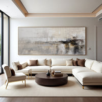 Neutral Textured Abstract Painting on Canvas