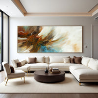 Organic Fluid Abstract Painting on Canvas – Original Hand-Painted Modern Wall Art