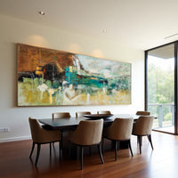 Abstract Landscape Painting on Canvas – Original Hand-Painted Modern Wall Art