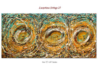 Original Abstract Wall Art Painting modern fine art Home Decor Jackson Pollock Style on Canvas - Luxurious Strings 27