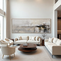 Neutral Textured Abstract Painting on Canvas