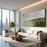Abstract Landscape Painting – Textured Modern Canvas Wall Art