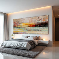 Abstract Nature Painting – Modern Textured Landscape Wall Art