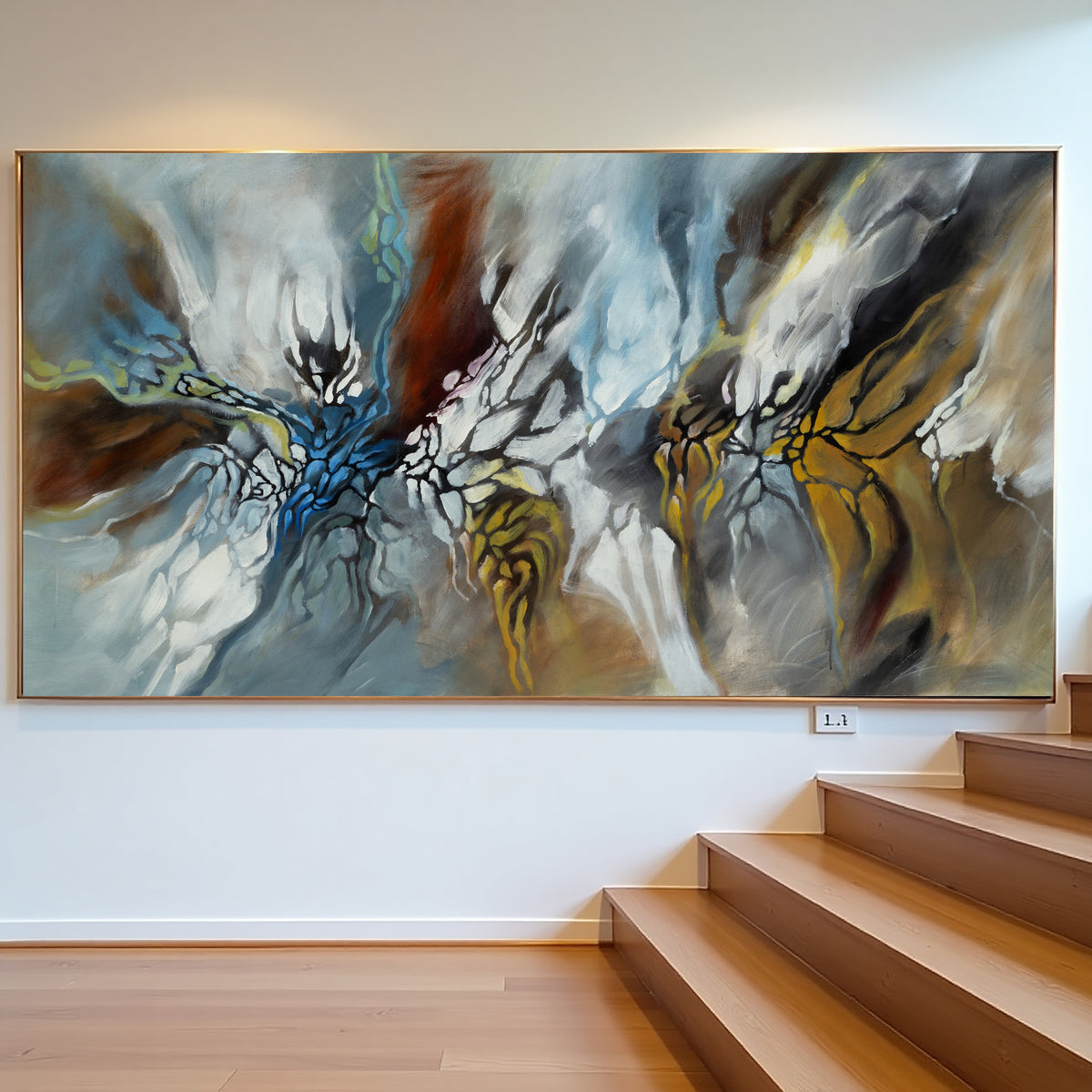 Soft Organic Abstract Painting on Canvas – Original Hand-Painted Contemporary Wall Art