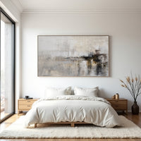 Neutral Textured Abstract Painting on Canvas