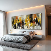 Warm Neutral Abstract Painting on Canvas
