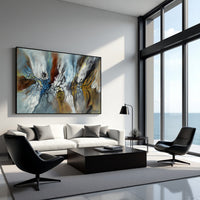 Soft Organic Abstract Painting on Canvas – Original Hand-Painted Contemporary Wall Art