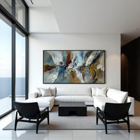 Soft Organic Abstract Painting on Canvas – Original Hand-Painted Contemporary Wall Art