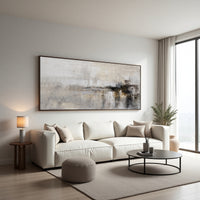 Neutral Textured Abstract Painting on Canvas