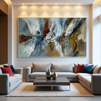Soft Organic Abstract Painting on Canvas – Original Hand-Painted Contemporary Wall Art