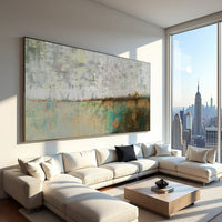 Abstract Landscape Painting – Textured Modern Canvas Wall Art