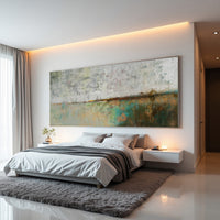 Abstract Landscape Painting – Textured Modern Canvas Wall Art